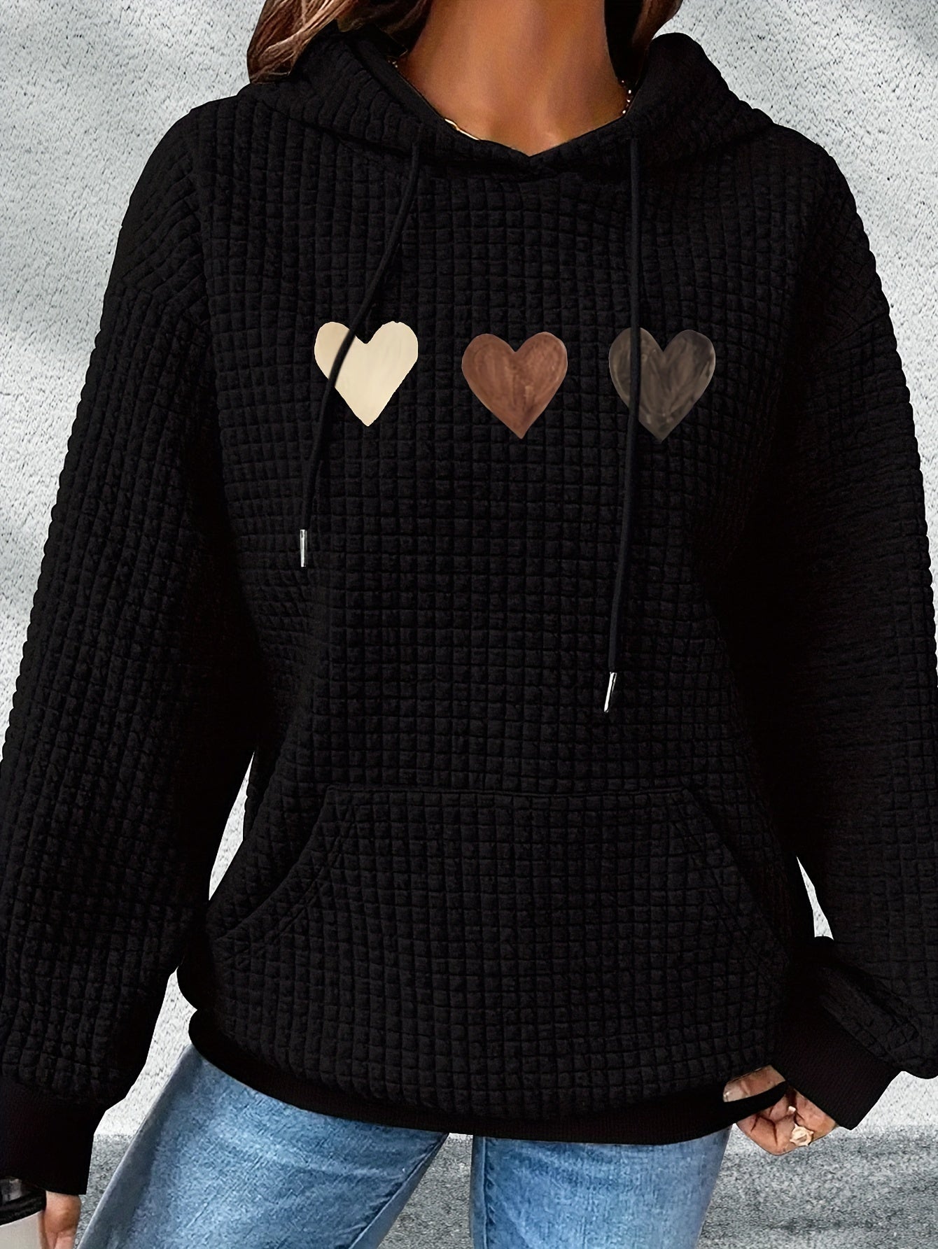 Urmela – Casual Polyester Hoodie with Pockets