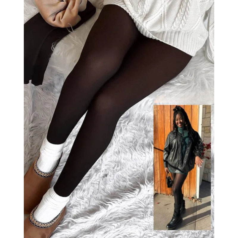 Valesia – Fleecegefütterte Feinstrumpfhose