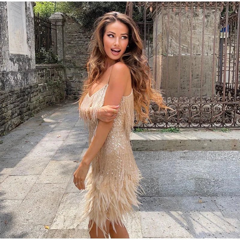 Valina - Robe courte décontractée pour cocktail