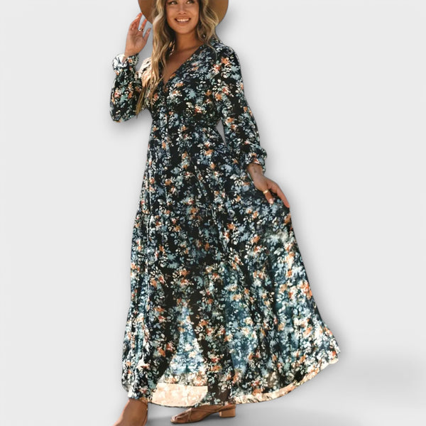 Vanna - Robe élégante à manches longues