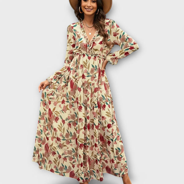 Vanna - Robe élégante à manches longues