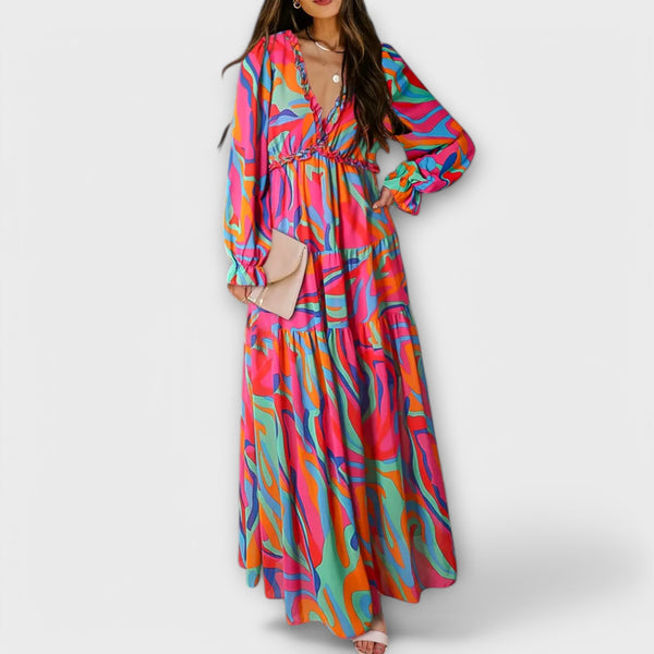 Vanna - Robe élégante à manches longues