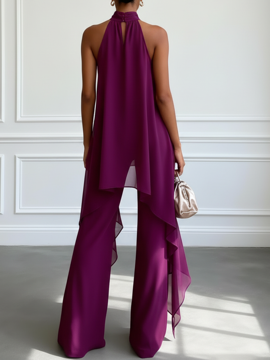 Victtoria – Elegante haltertop met broek
