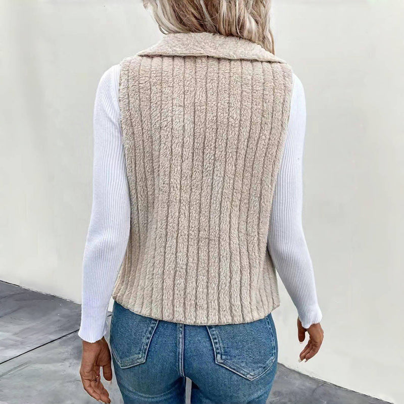 Vincenza – Unifarbener Freizeit-Cardigan