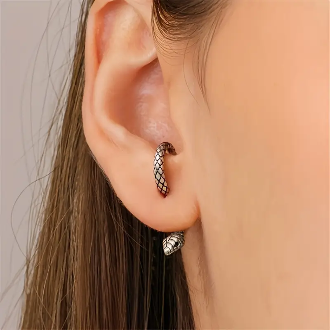 Vintage Snake Adjustable Earrings