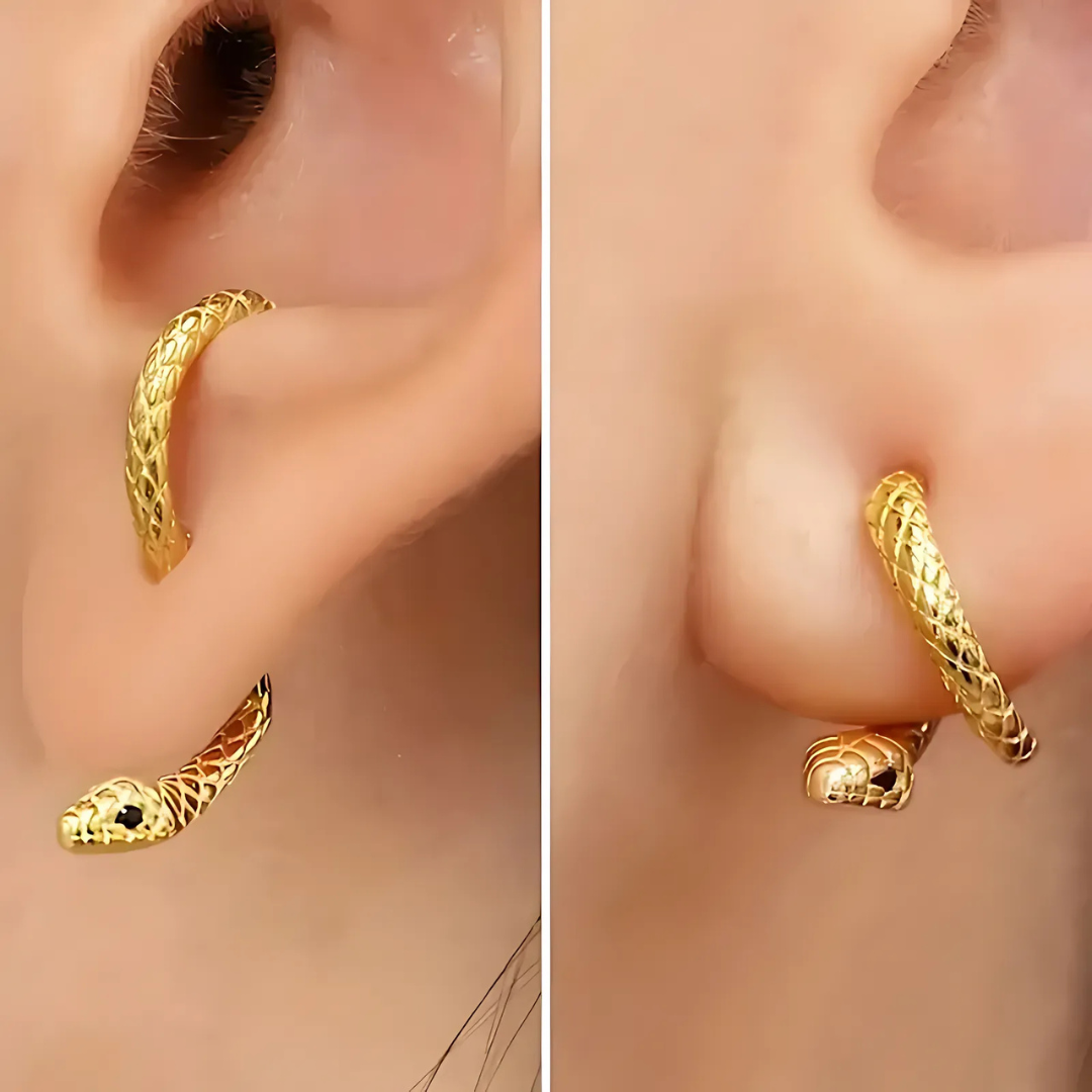 Vintage Snake Adjustable Earrings