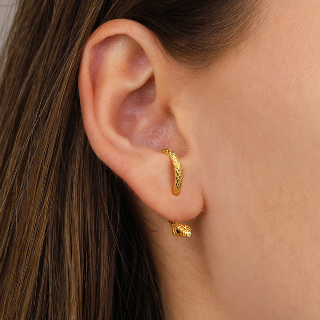 Vintage Snake Adjustable Earrings