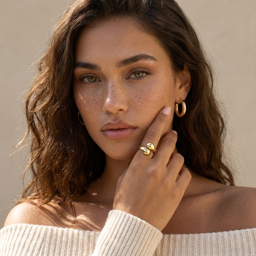 Virexa Chunky Twist Stackable Ring