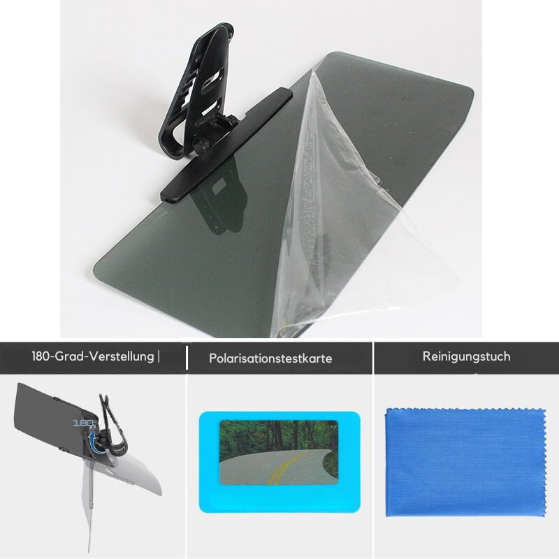 VisionClear – Universele zonneklep met gepolariseerde schitteringsbescherming
