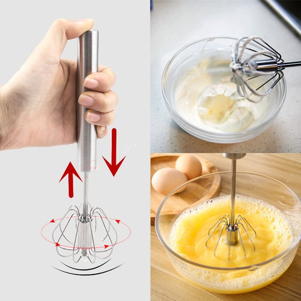 WhiskMaster – Batidor Semiautomático de Acero Inoxidable