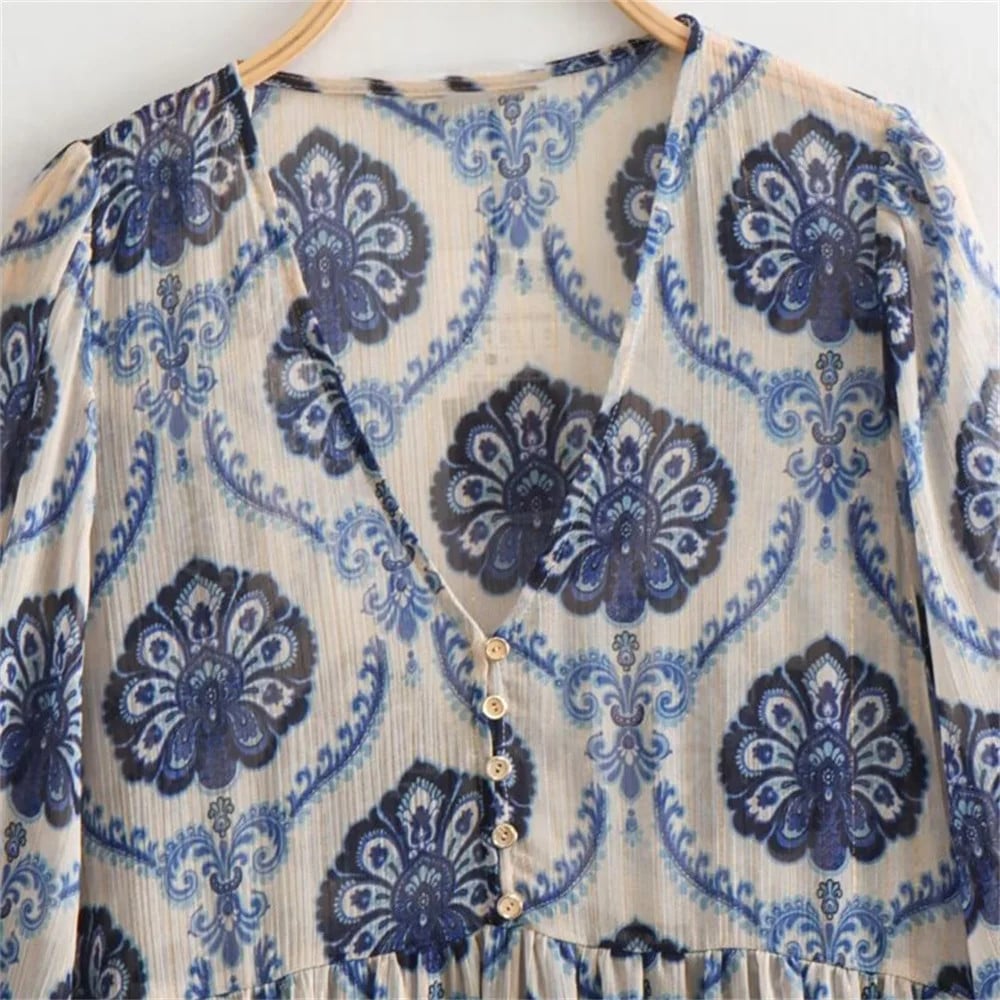 Willa - Long Sleeve Vintage Dress