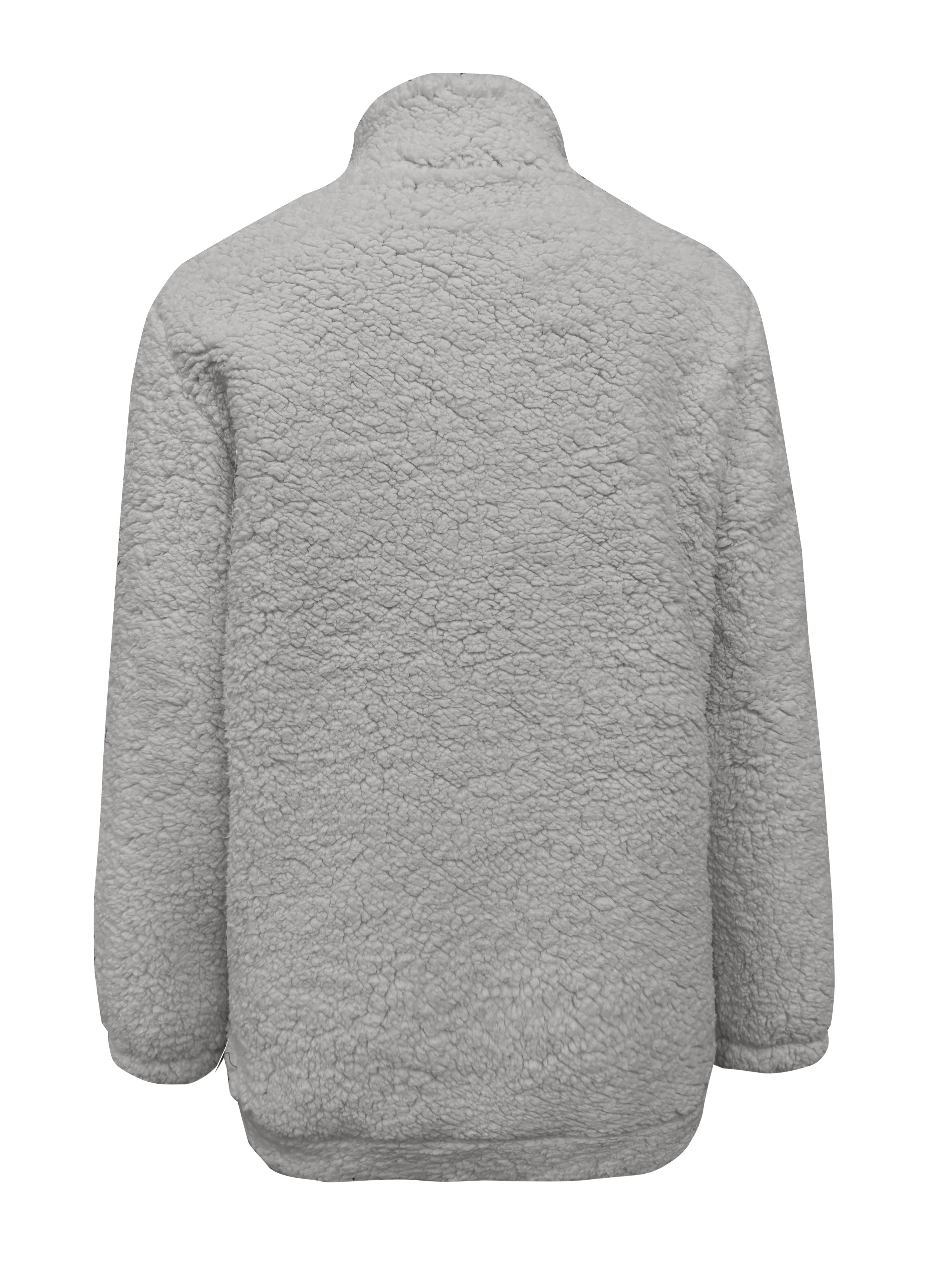 Willemien – Sweat-shirt polaire à manches longues avec fermeture éclair