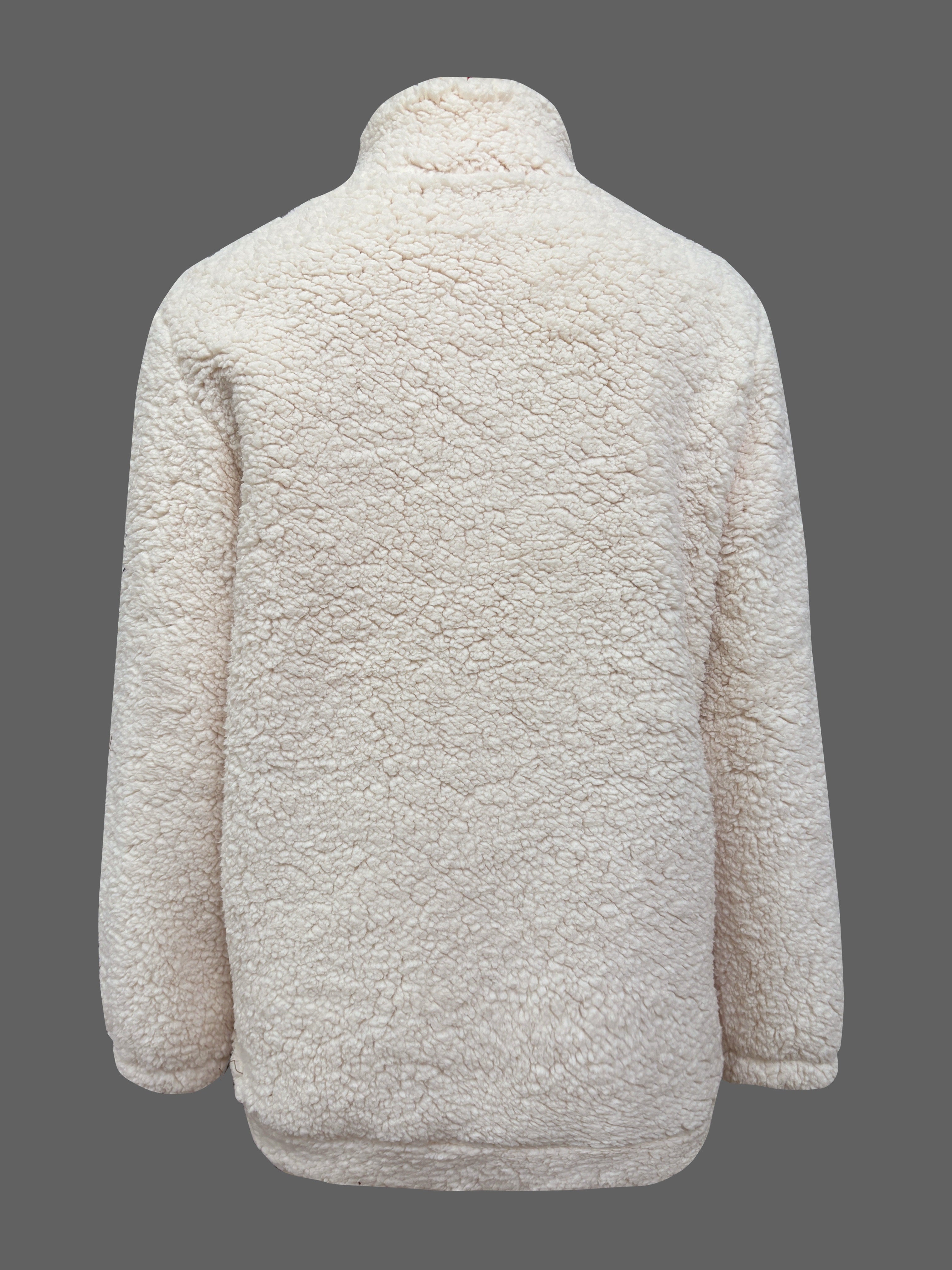 Willemien – Sweat-shirt polaire à manches longues avec fermeture éclair