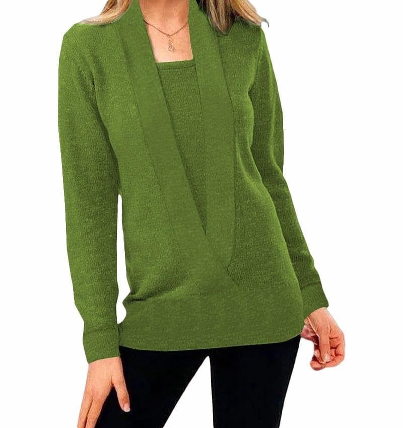 Women's Solid Color Sweater Knitted Sweater