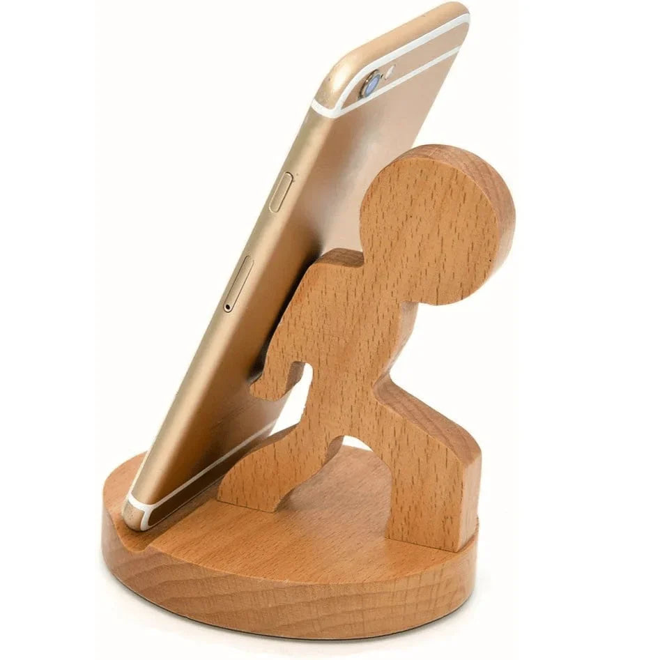 Woodstand – Handgemaakte houten telefoonhouder