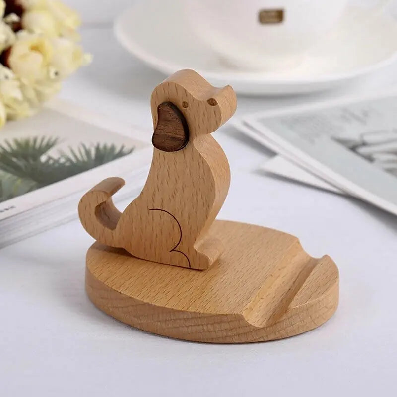 Woodstand – Handgemaakte houten telefoonhouder
