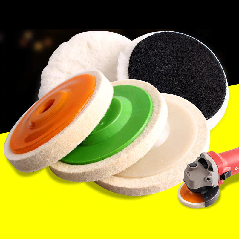 WoolShine – 3 Piece Wool Polishing Discs Set