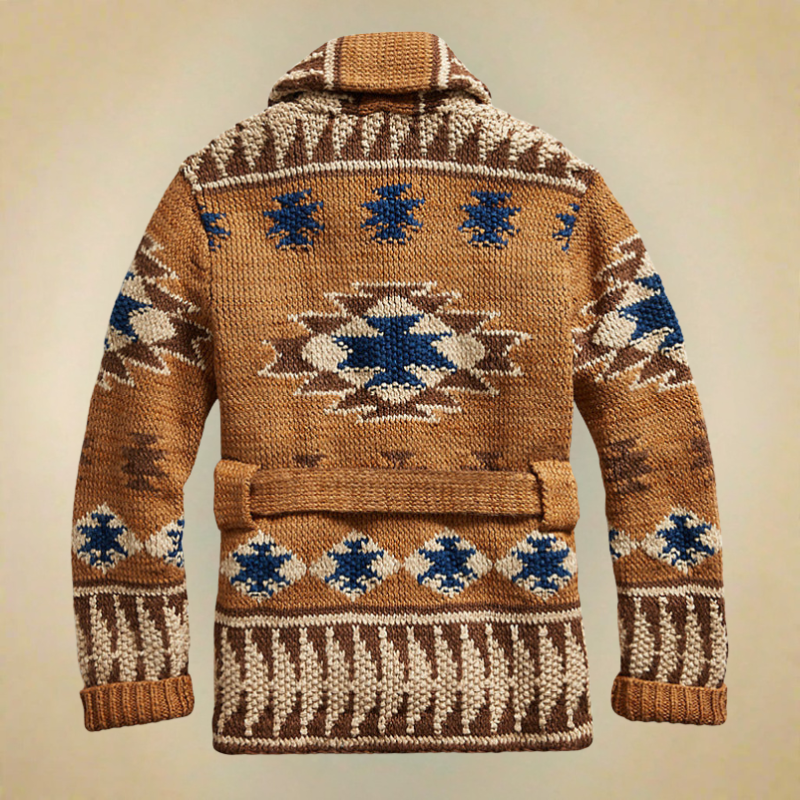 Yamen – Cardigan Vintage Tricoté Chauffant