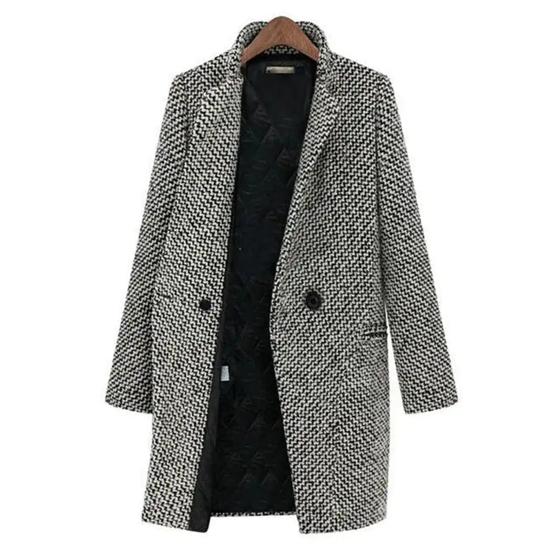 Yelana – Warmer Long Coat with One Button