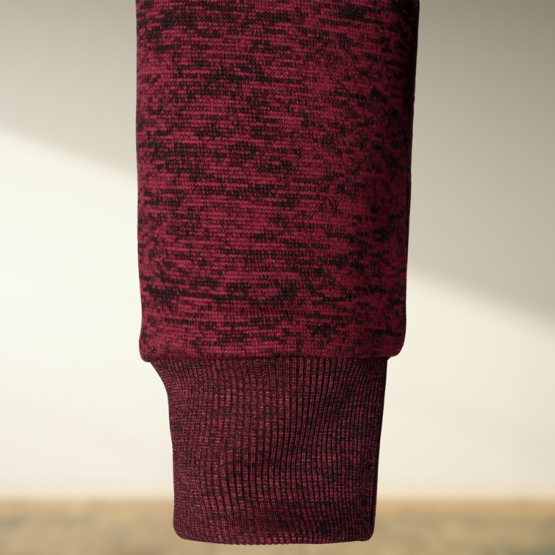Yemi – Stehkragen gestreifter Reißverschluss-Pullover