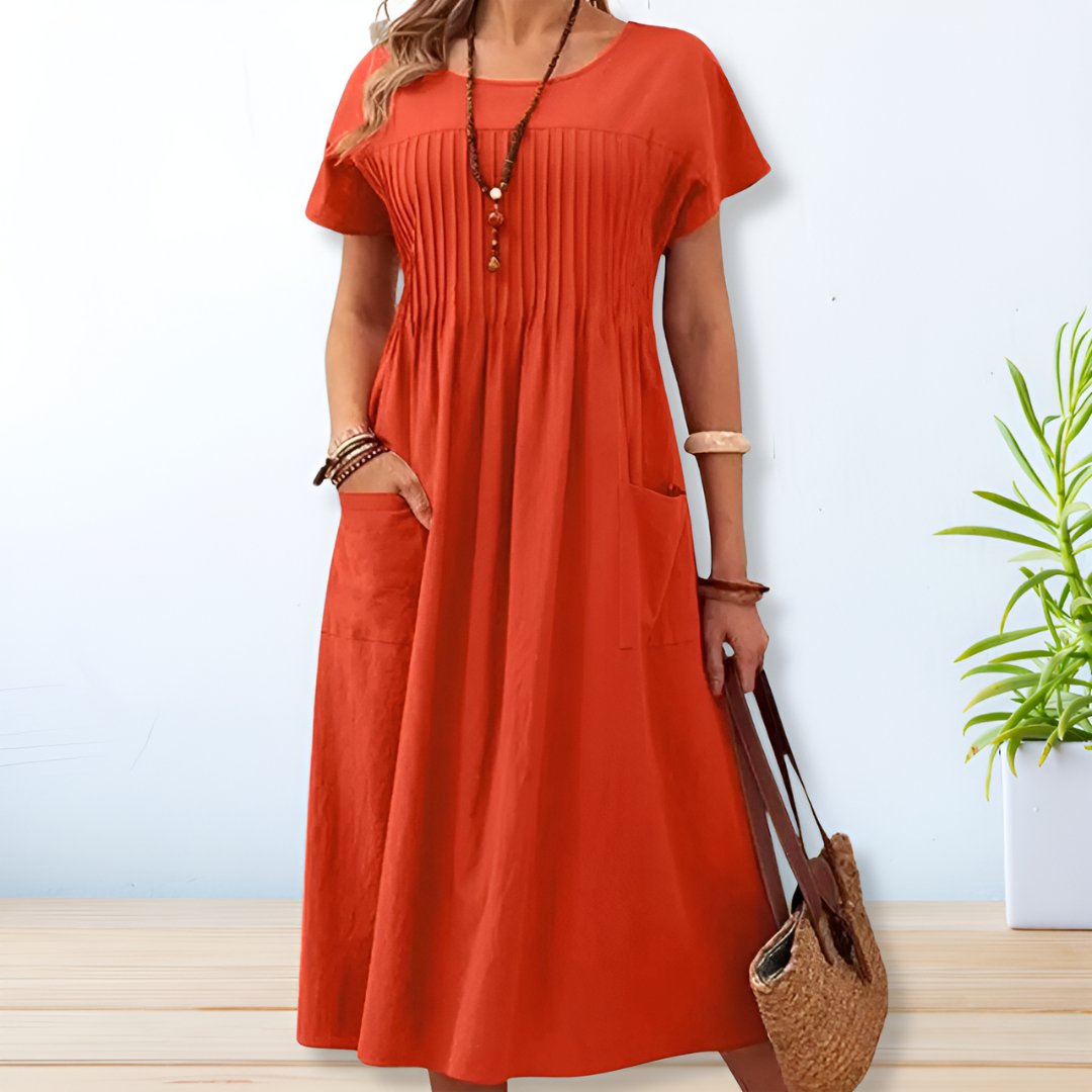 Yesica - Vestido casual de corte relajado