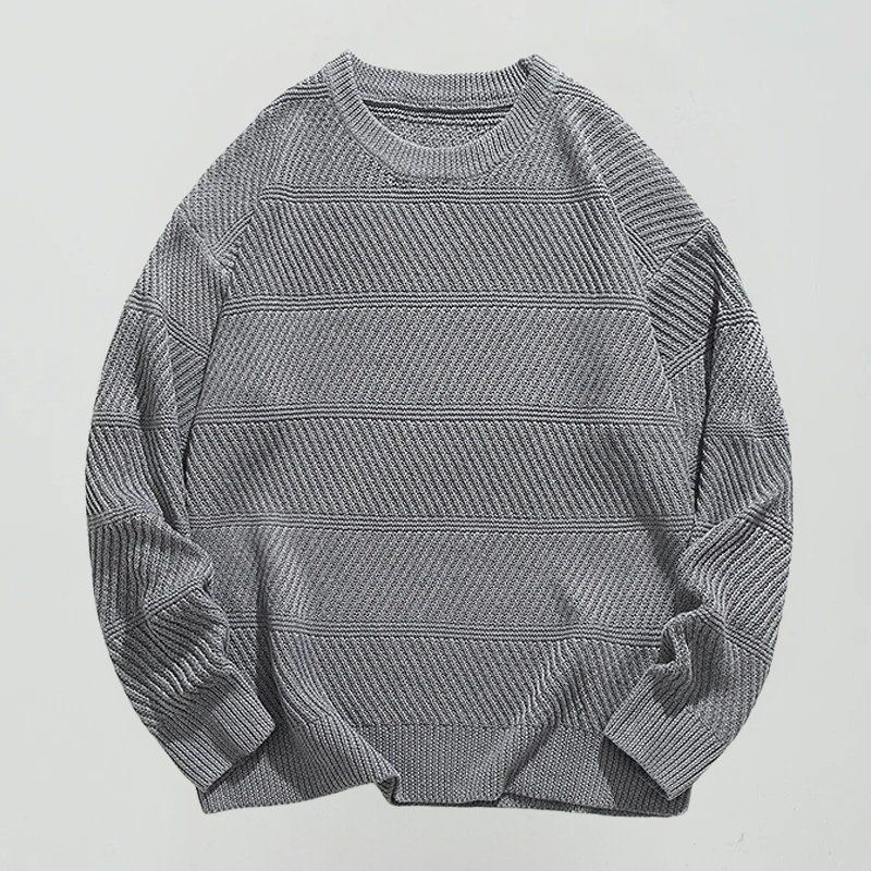 Yordan – Lockerer Rundhals-Strickpullover