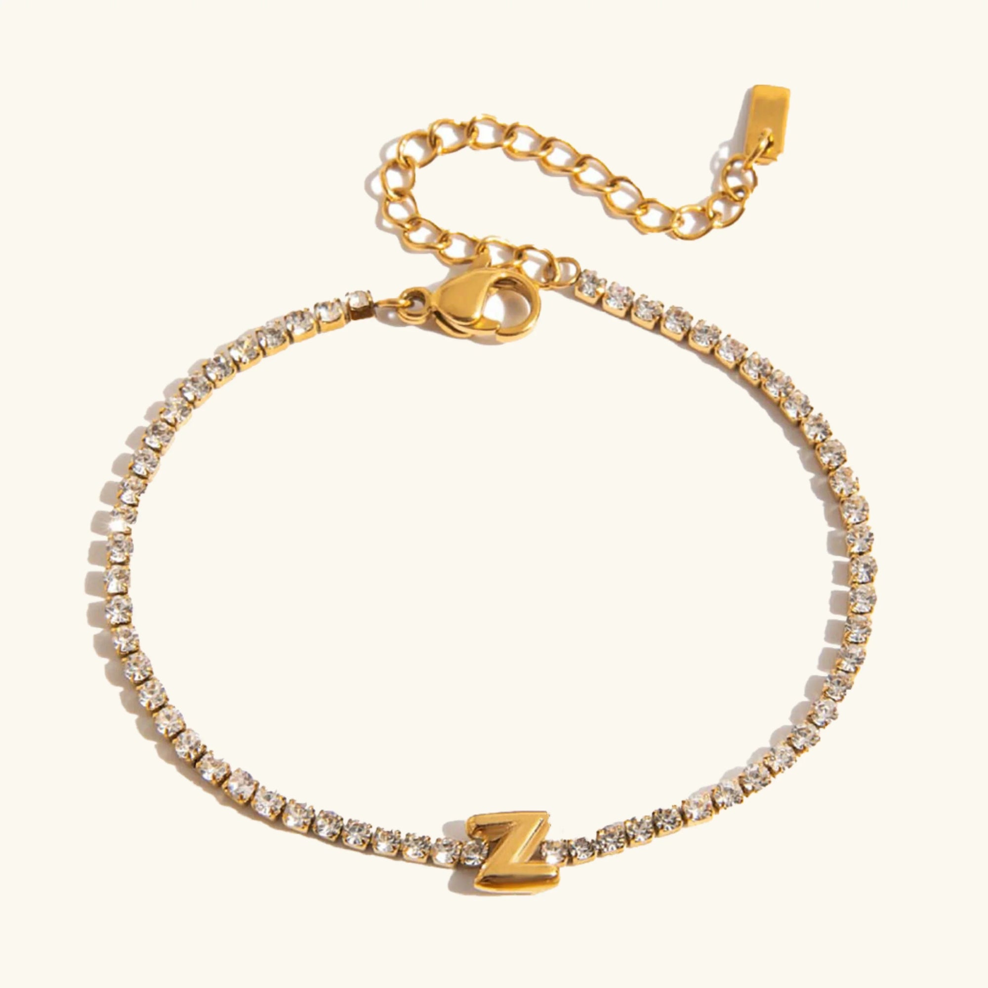 Stridr Edge Bubble Letter Tennis Bracelet