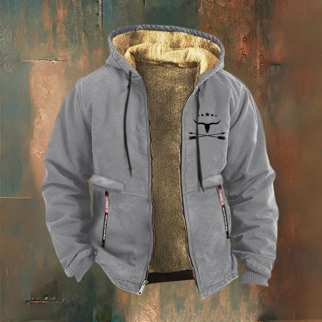 Zaliv – Elegant Hooded Jacket in Barn Style