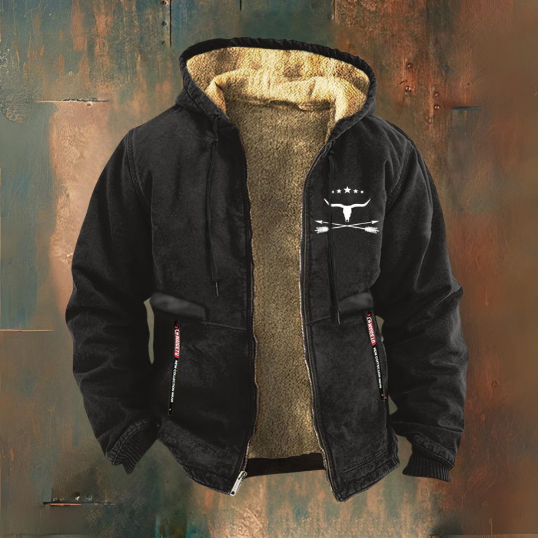 Zaliv – Elegant Hooded Jacket in Barn Style