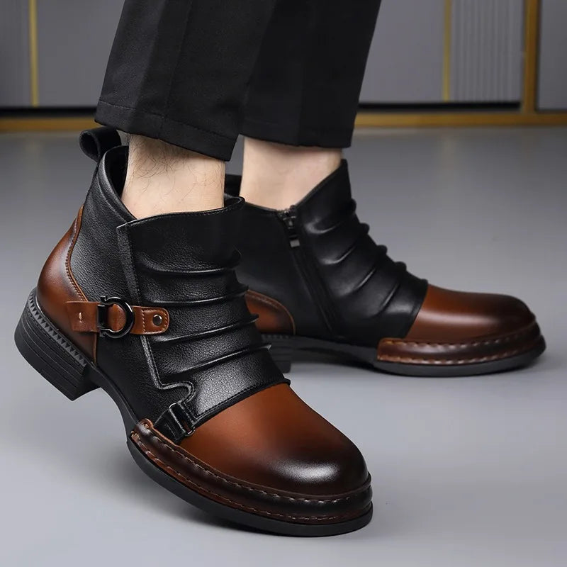 Zamran – Vintage Leather Ankle Boots