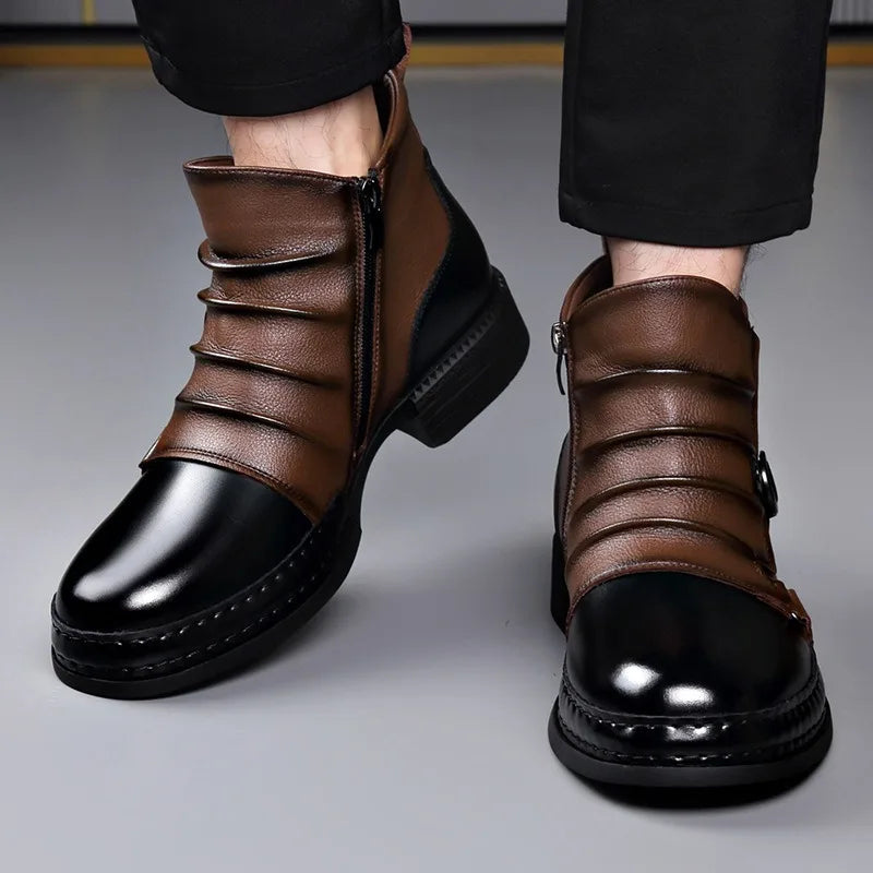 Zamran – Vintage Leather Ankle Boots