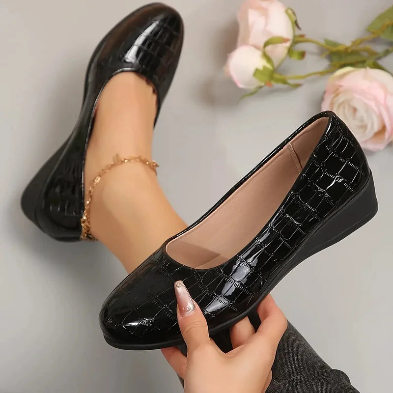 Zatia – Breathable Wedge Shoes Made of Leather