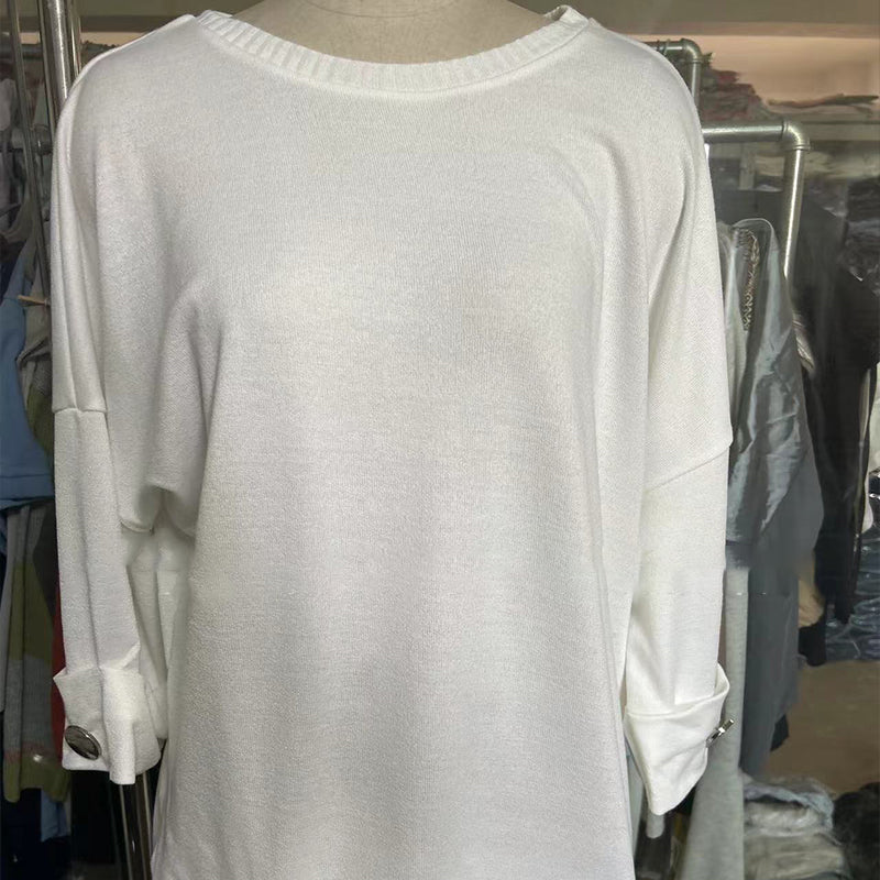 Zelinda – Legere Bluse mit Rundhalsausschnitt und langen Ärmeln