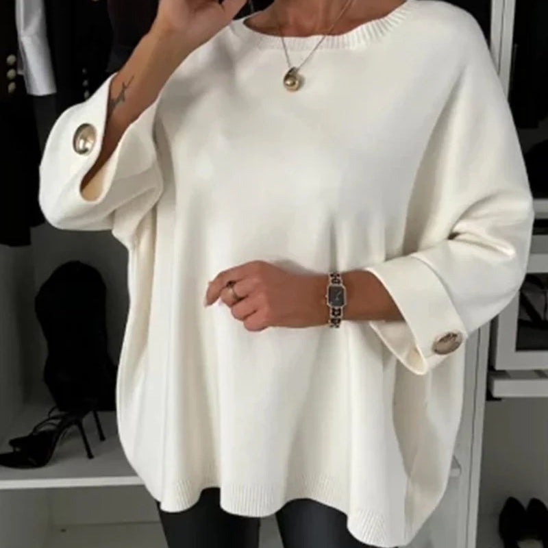 Zelinda – Legere Bluse mit Rundhalsausschnitt und langen Ärmeln