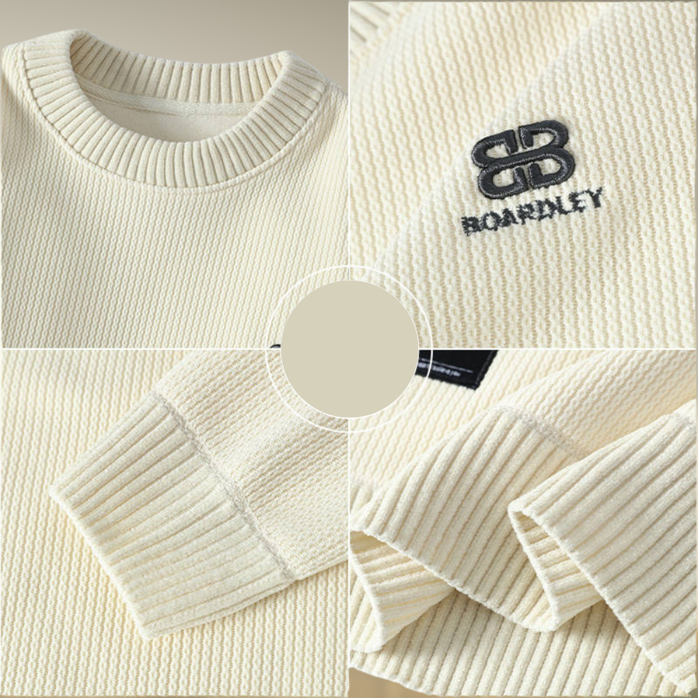 Zenas – Round Neck Embroidery Sweater