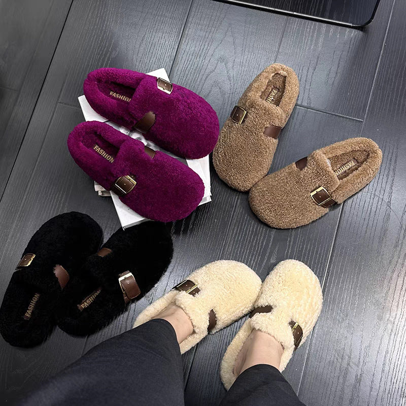 Zilvia – Scarpe Calde in Lana d'Agnello in Stile Fiabesco