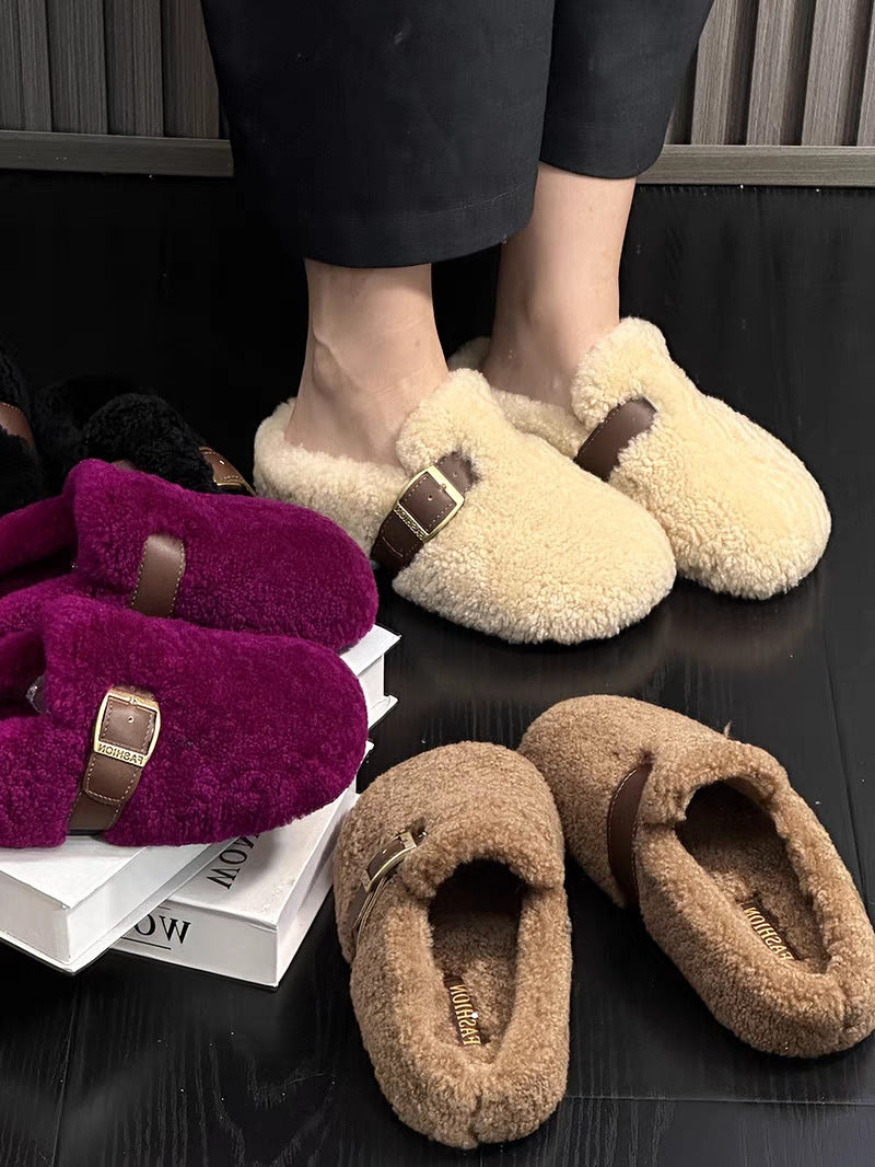 Zilvia – Scarpe Calde in Lana d'Agnello in Stile Fiabesco