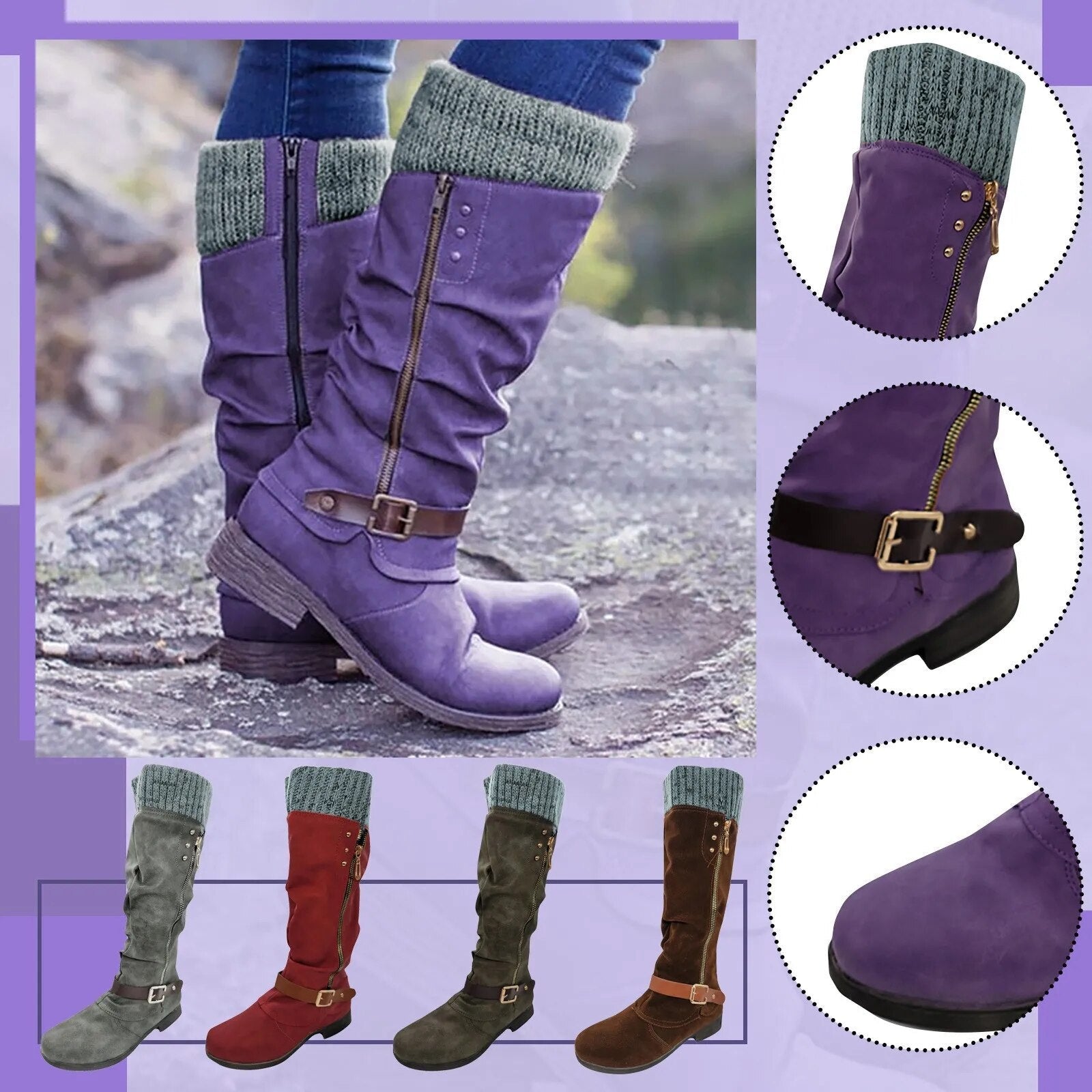 Zymara – Bottines à fermeture éclair latérale