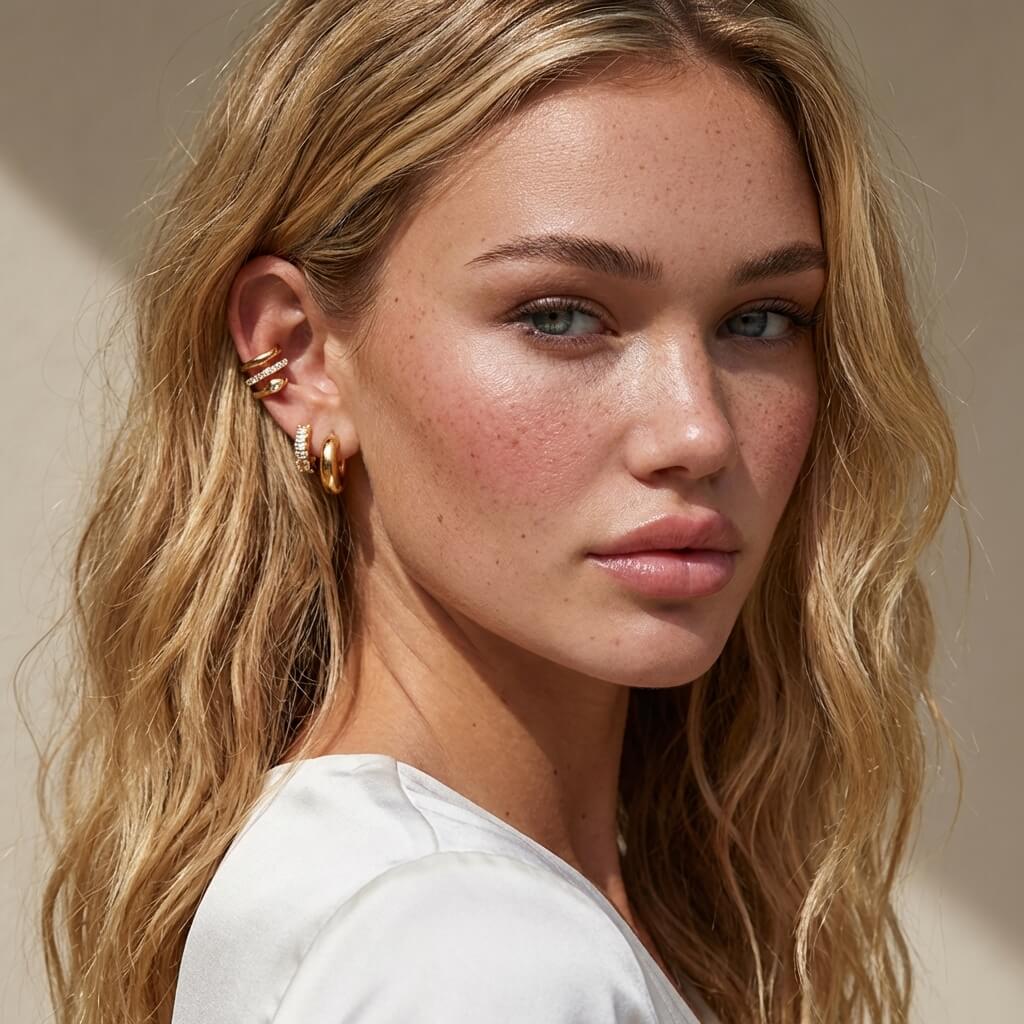 Éclat Gold Earring Trio