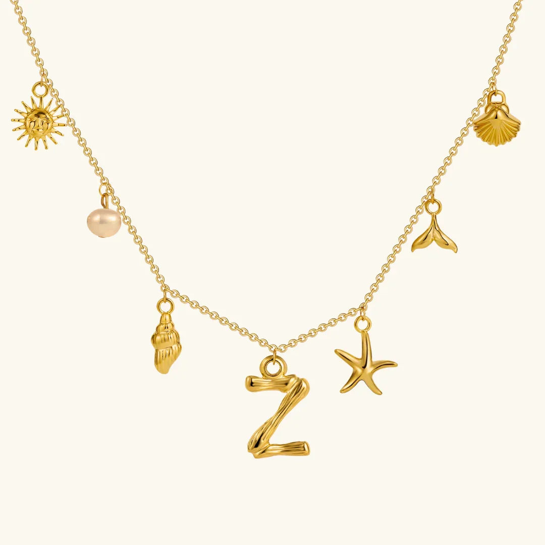 Stridr Edge Ocean Initial Necklace